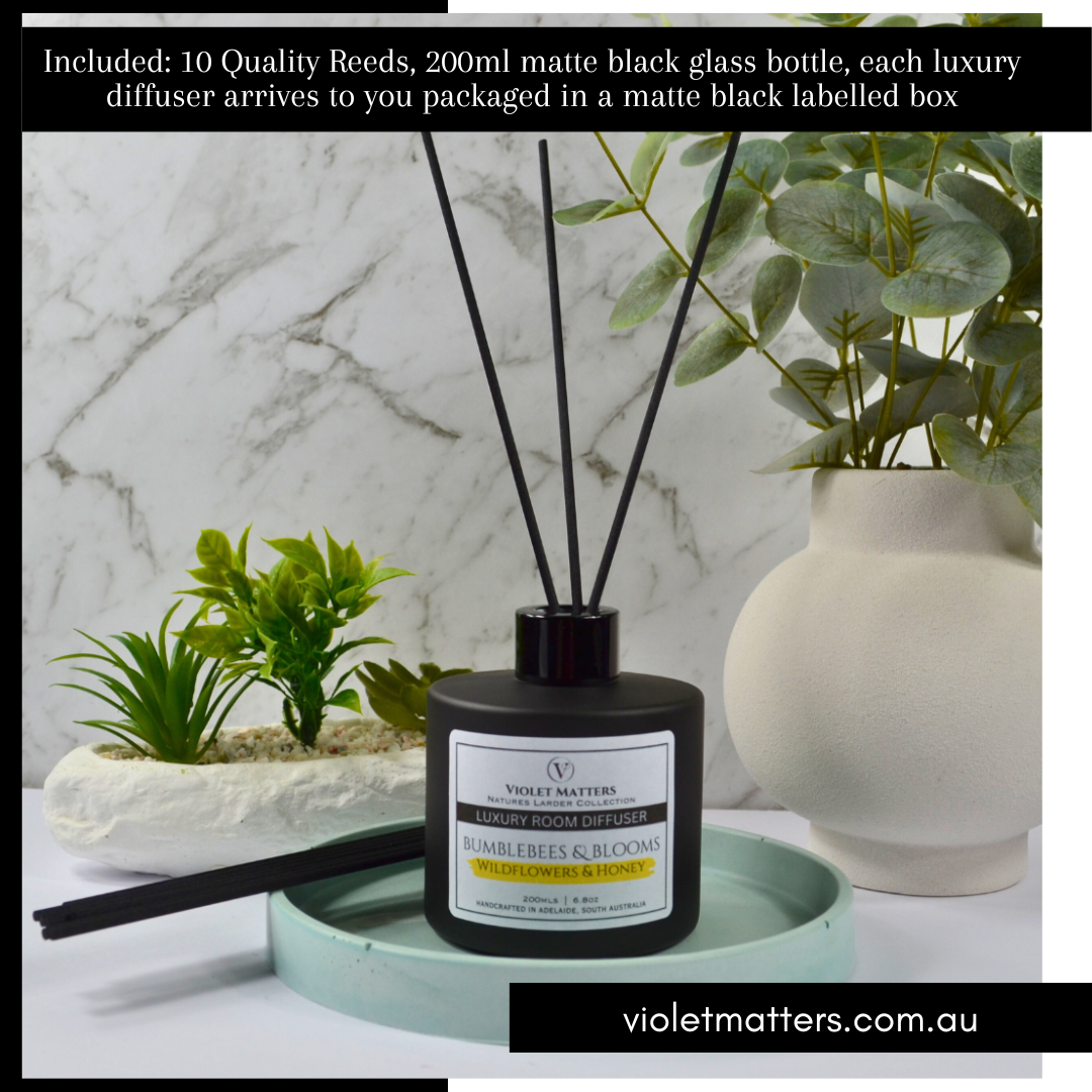Bumblebees & Blooms: Wildflowers & Honey - 200ml Room Diffuser