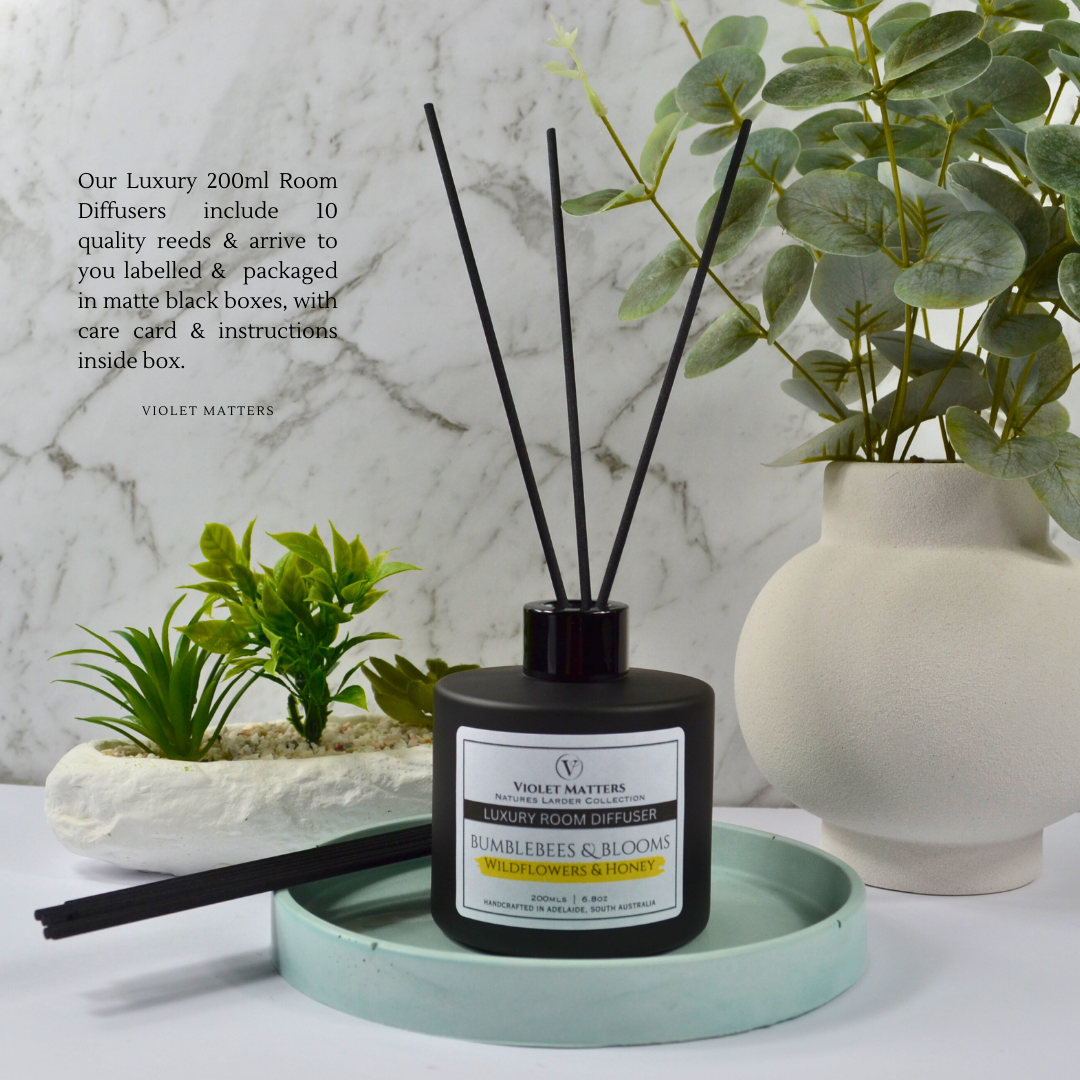 Bumblebees & Blooms: Wildflowers & Honey - 200ml Room Diffuser