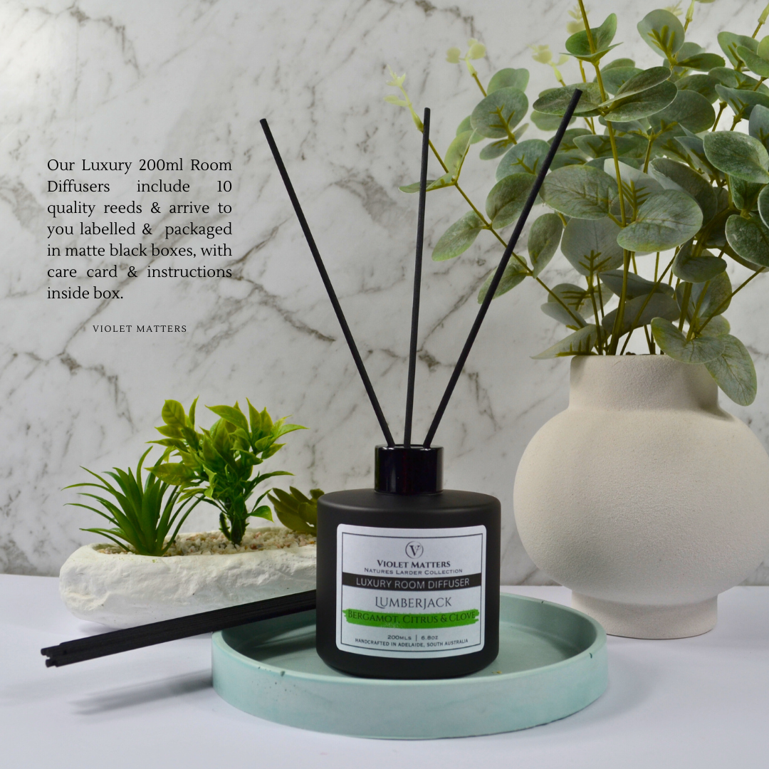 Lumberjack: Bergamot, Citrus & Cloves - 200ml Room Diffuser