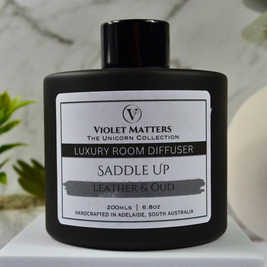 Saddle Up 200ml - Leather & Oudh Luxury Room Diffuser