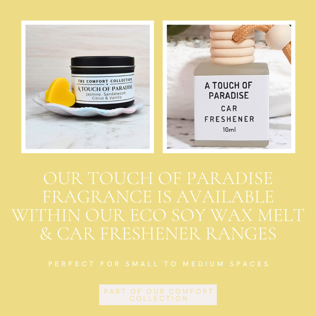 A Touch of Paradise: Jasmine, Sandalwood, Citrus & Vanilla - Car Freshener