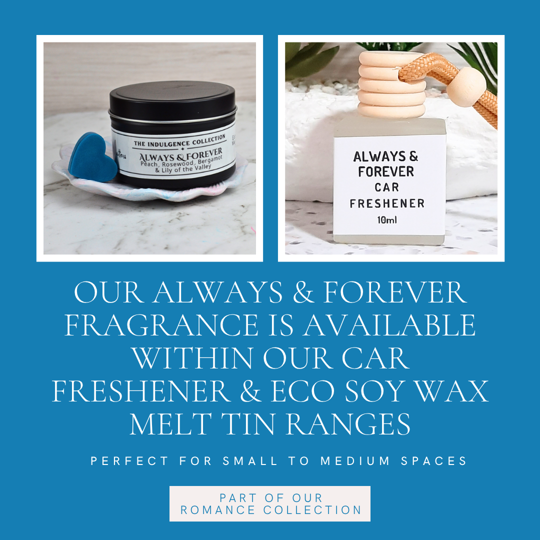 Always & Forever: Peaches, Rosewood, Bergamot & Lily of the Valley - Eco Soy Wax Melt Tin