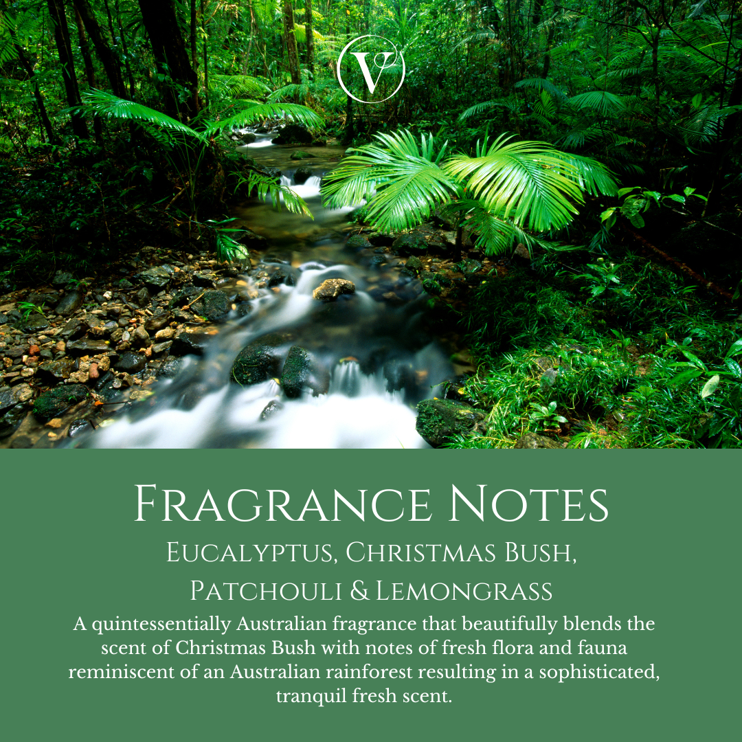 Bushwalks and Billabongs: Eucalyptus, Patchouli, Christmas Bush & Lemongrass - Car Freshener