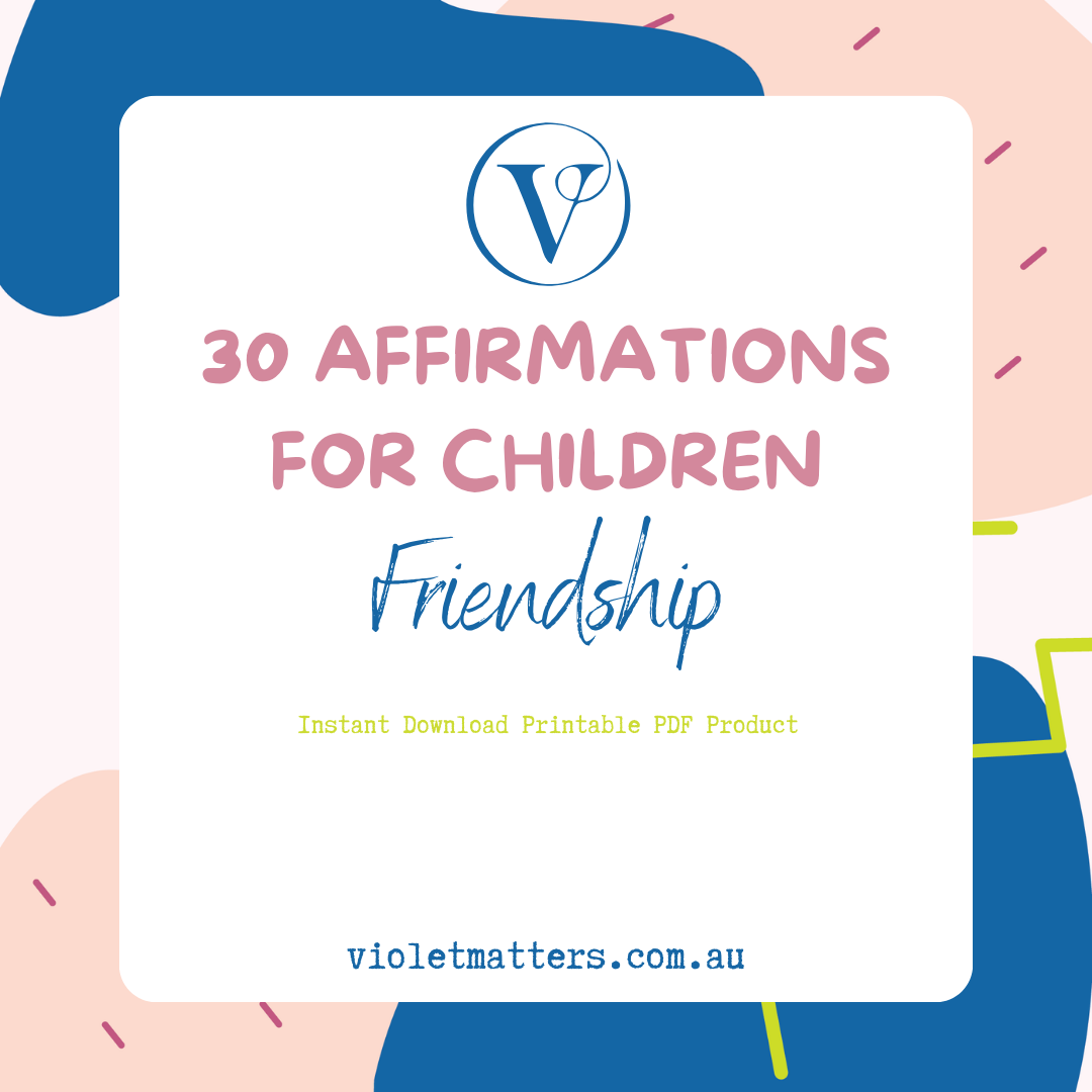 Printable Affirmation Card Set - Digital Download PDF - Friendship Affirmation Cards for Children