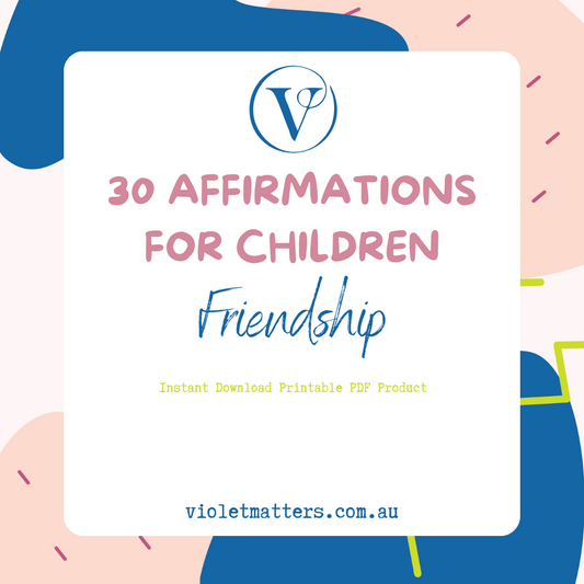 Printable Affirmation Card Set - Digital Download PDF - Friendship Affirmation Cards for Children