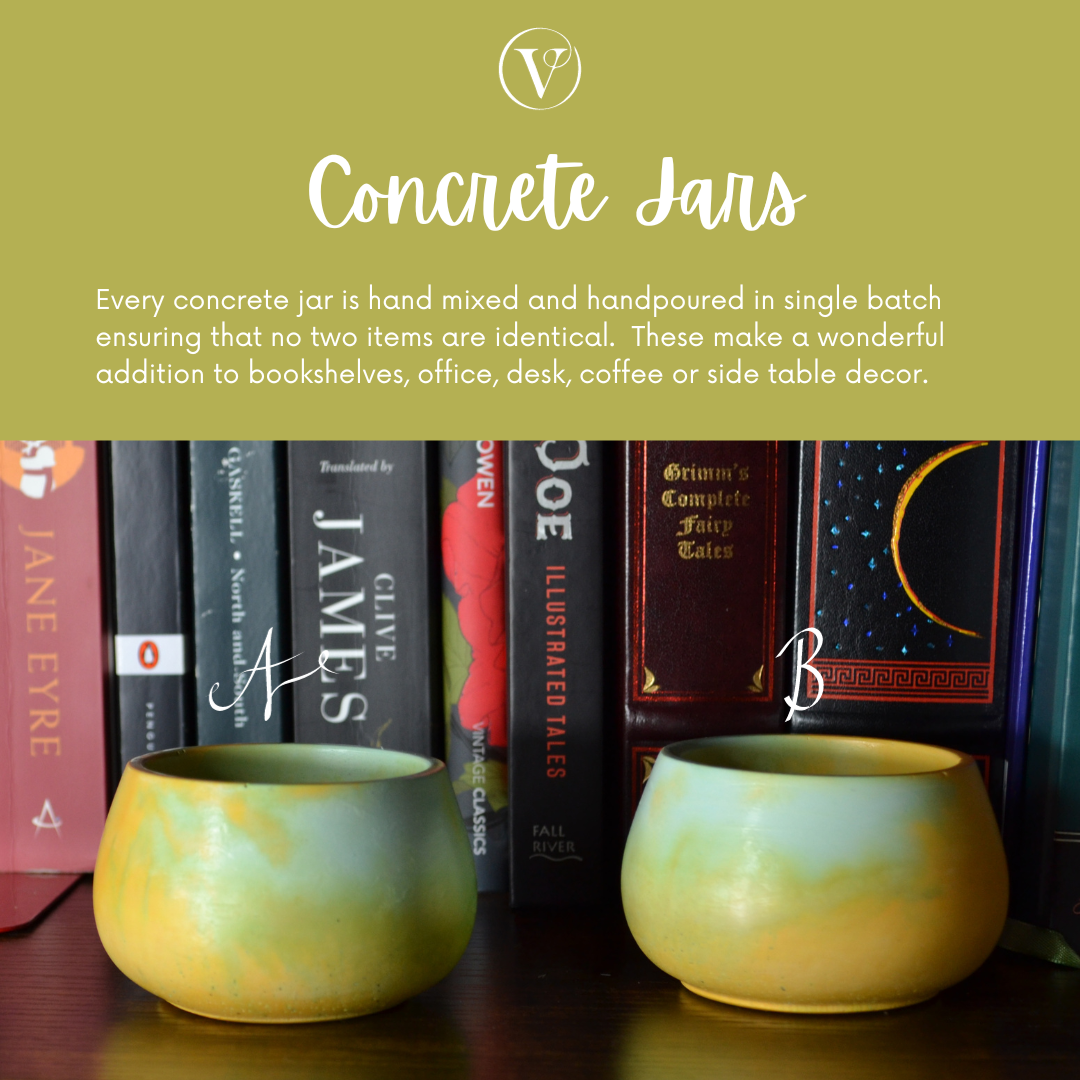 Concrete Jar Home Decor