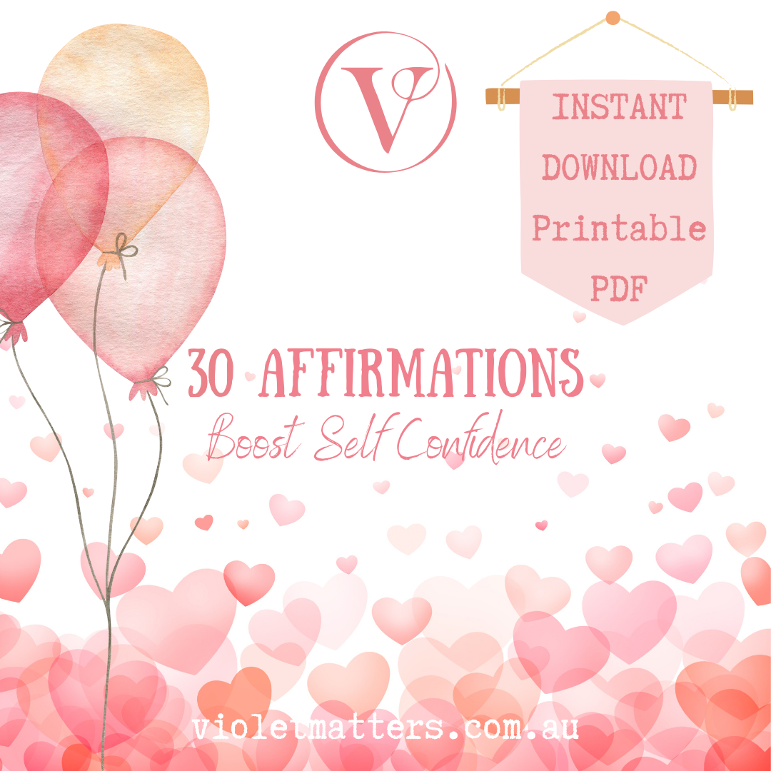 Printable Affirmation Card Set - Digital Download PDF - Boosting Self-Confidence
