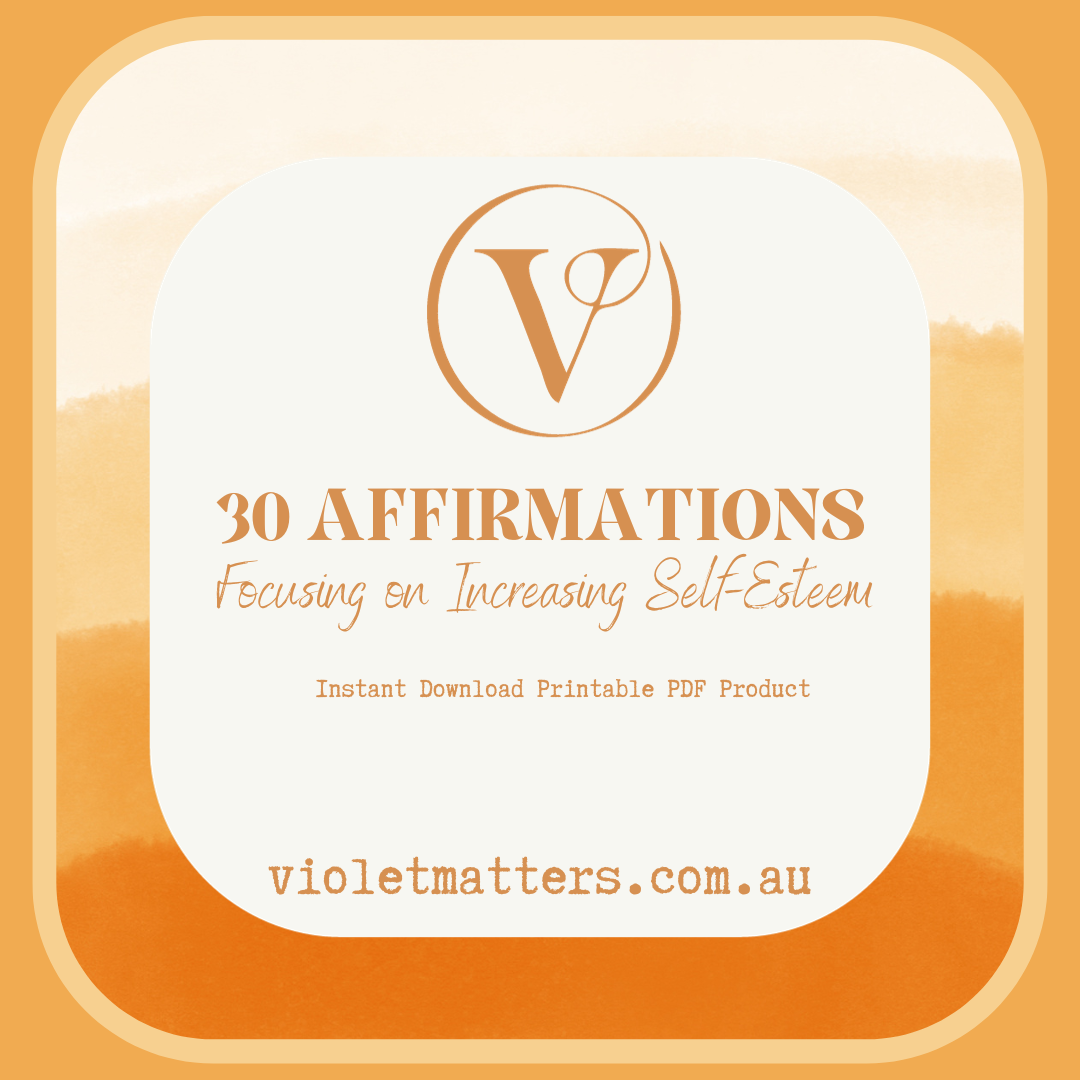 Printable Affirmation Card Set - Digital Download PDF - Increasing Self-Esteem