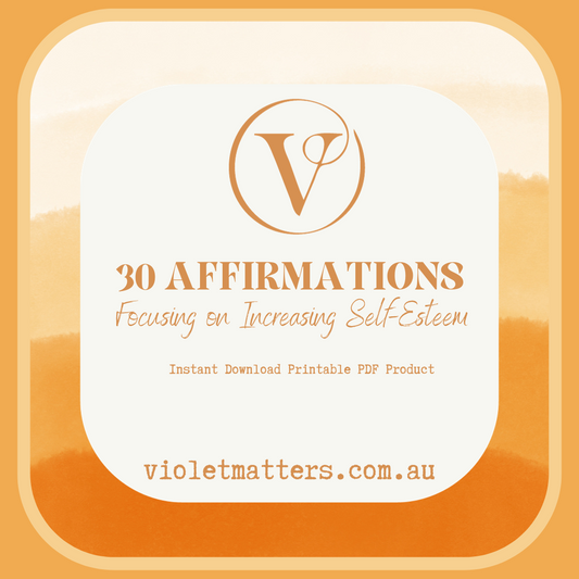 Printable Affirmation Card Set - Digital Download PDF - Increasing Self-Esteem