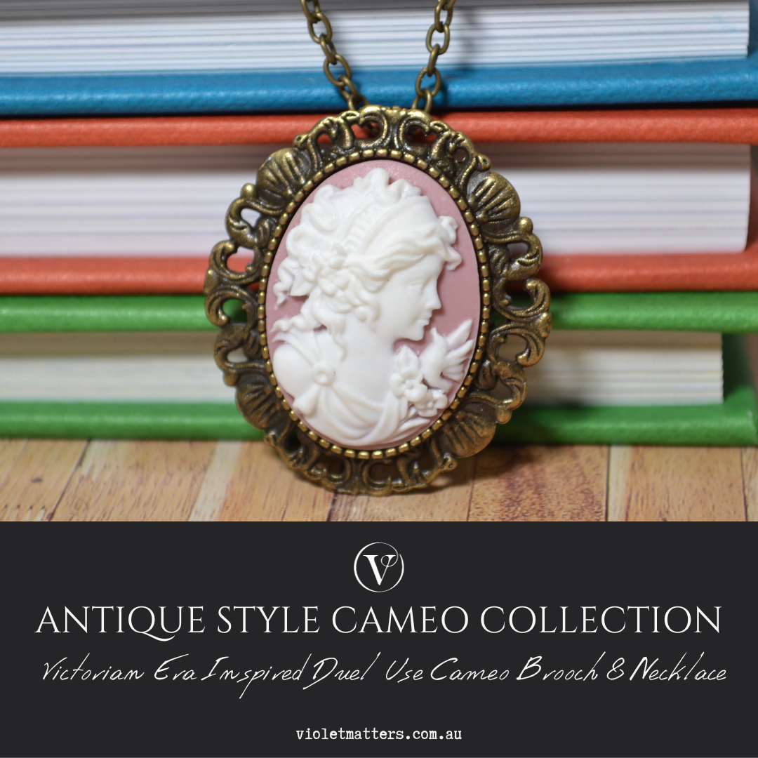 Victorian lady cameo deals necklace