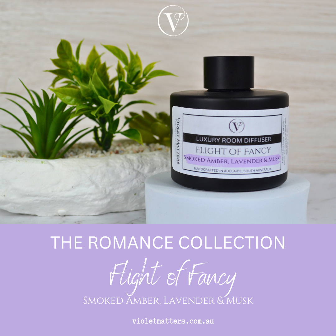 Flight of Fancy -  Smoked Amber, Lavender and Musk Luxury Room Diffuser