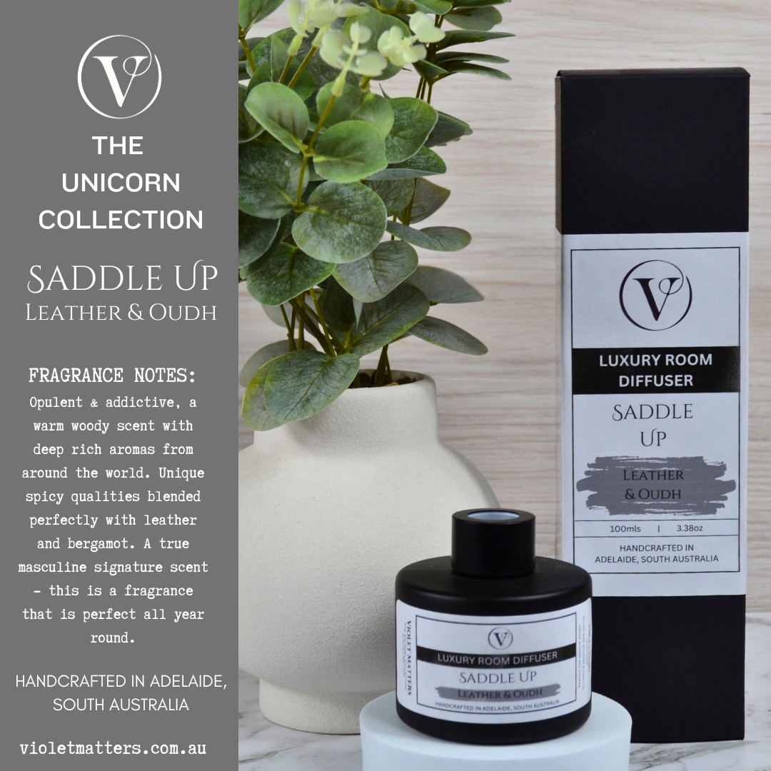 Saddle Up - Leather & Oudh Luxury Room Diffuser