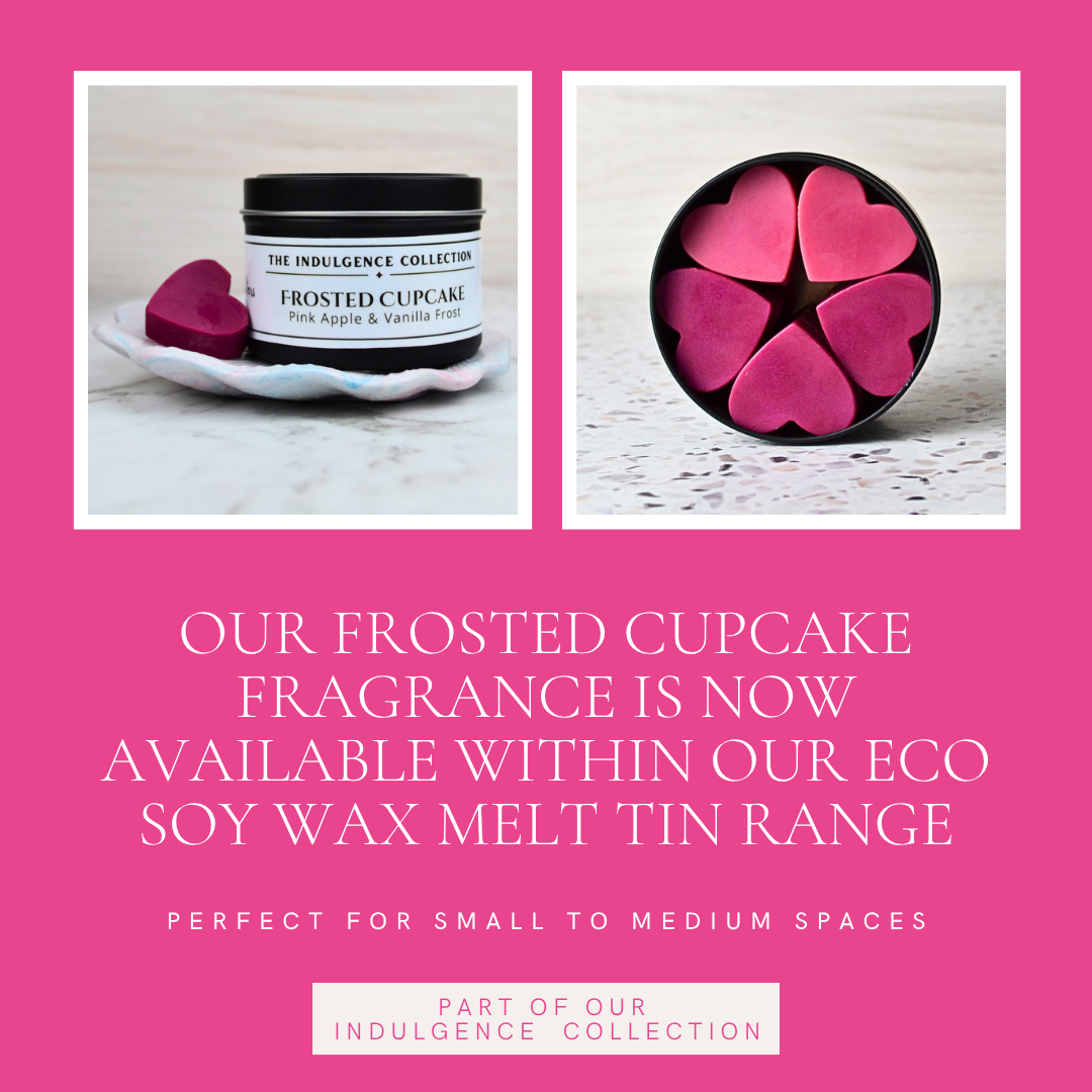Frosted Cupcake: Pink Apple & Vanilla Frost - Eco Soy Wax Melt
