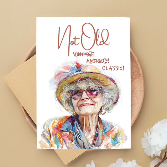 Blank A5 Printable Fun Mum Birthday Card - Printable Card