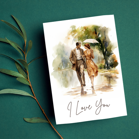 Beautiful I Love You Blank A5 Printable Card