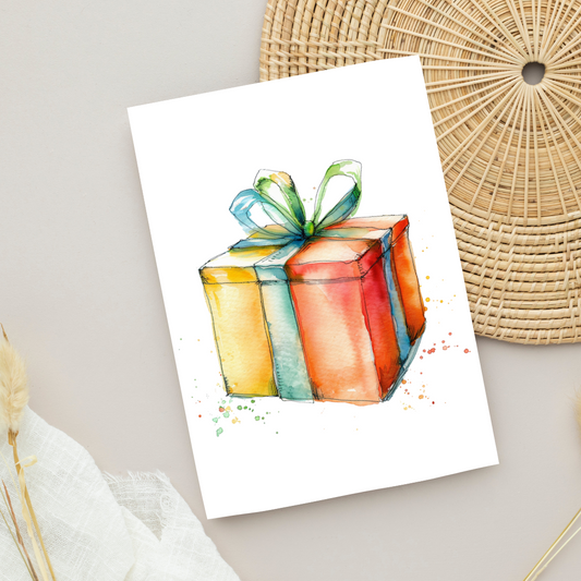Pastel Blank A5 Printable Gift Card - Printable Card