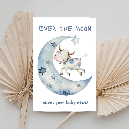 Adorable Blank A5 Printable Baby Card