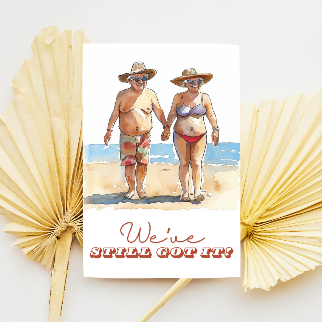 Humorous Blank A5 Printable Couples Card