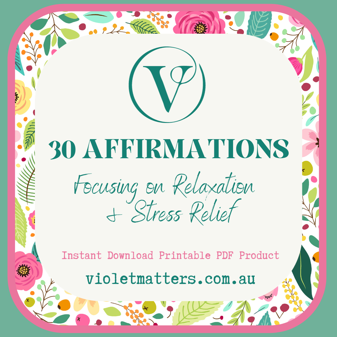 Affirmation Card Printable - Focusing on Relaxation & Stress Relief