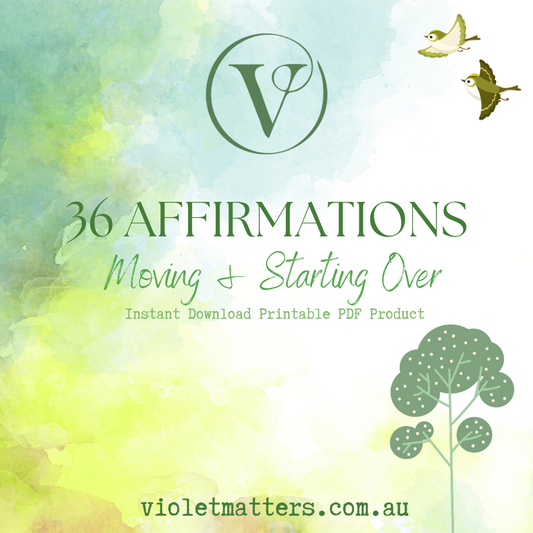 Affirmation Cards Printable - Moving & Starting Over