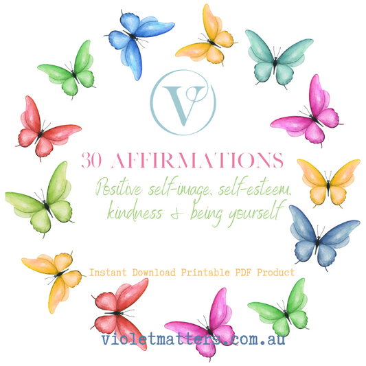 Affirmation Cards Printable - Child-Friendly Affirmations Focusing on Positive Self-Image, Self-Confidence, Kindness & Being Themselves