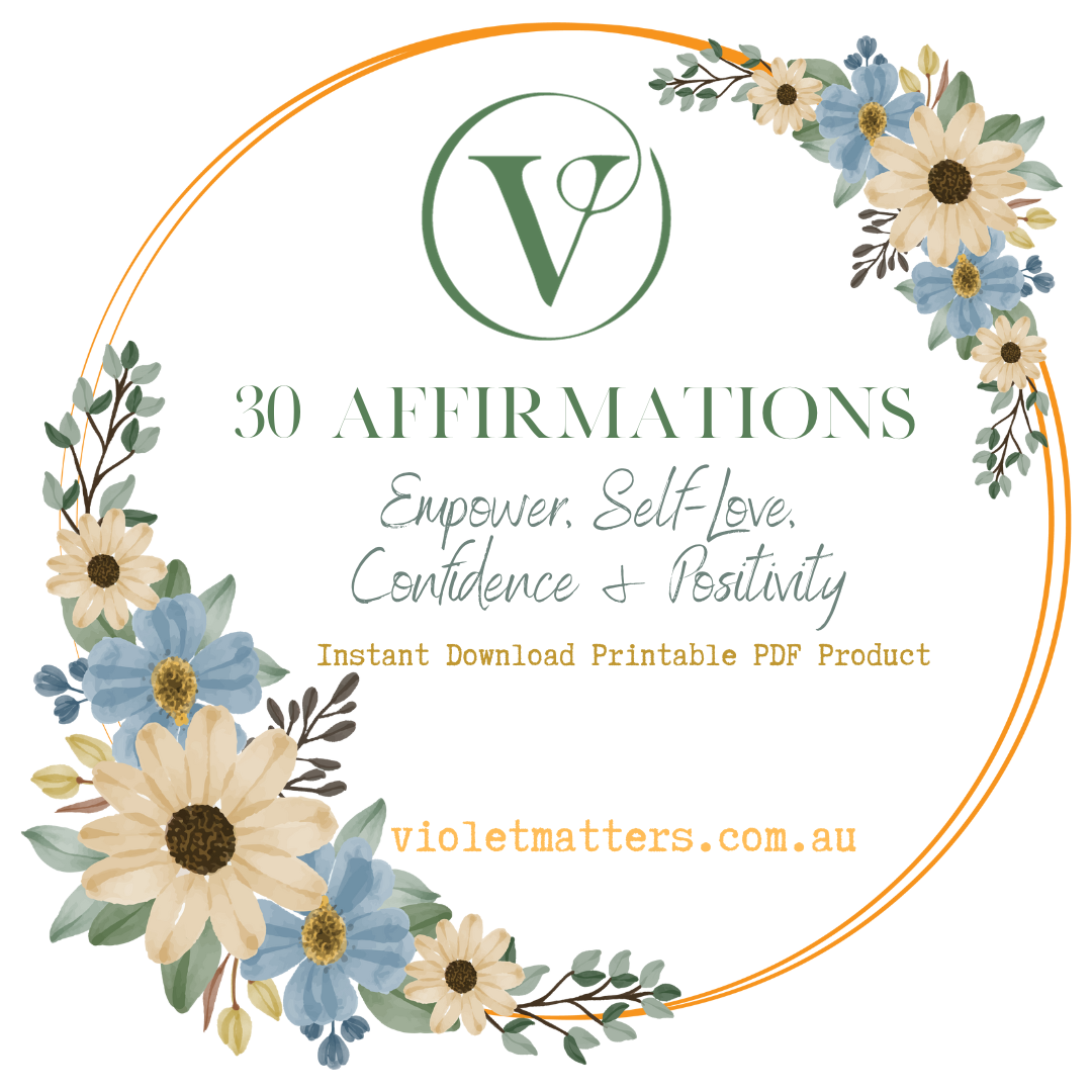 Printable Affirmation Card Set - Digital Download PDF - Empower, Self-Love, Confidence & Positivity