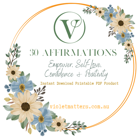Printable Affirmation Card Set - Digital Download PDF - Empower, Self-Love, Confidence & Positivity