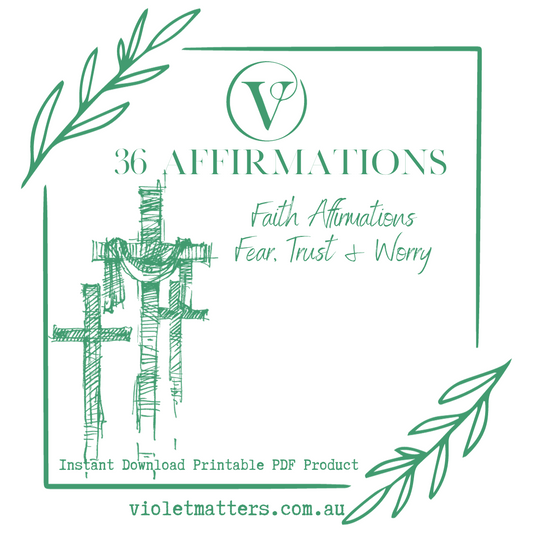 Affirmation Cards Printable - Faith Affirmations, Trust, Fear & Worry