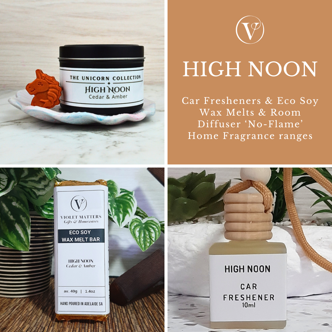High Noon: Cedar & Amber - Eco Soy Wax Melt Tin