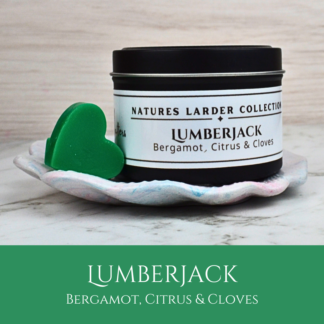 Lumberjack: Bergamont, Citrus & Cloves - Eco Soy Wax Melt Tin