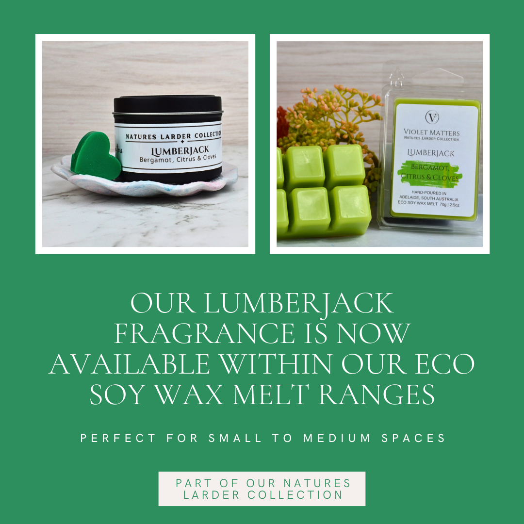 Lumberjack: Bergamont, Citrus & Cloves - Eco Soy Wax Melt Tin
