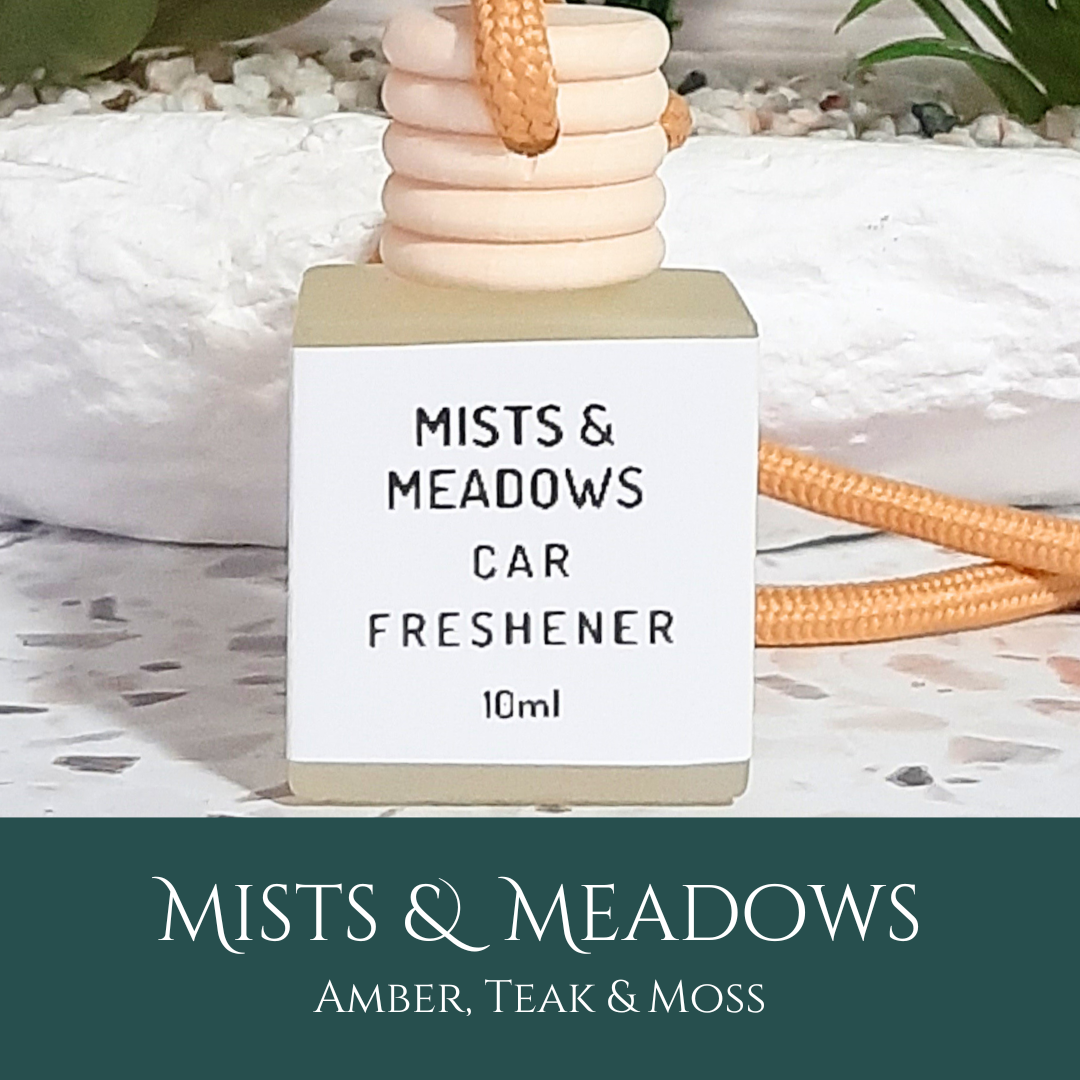Mists and Meadows: Amber, Teak & Moss - Car Freshener