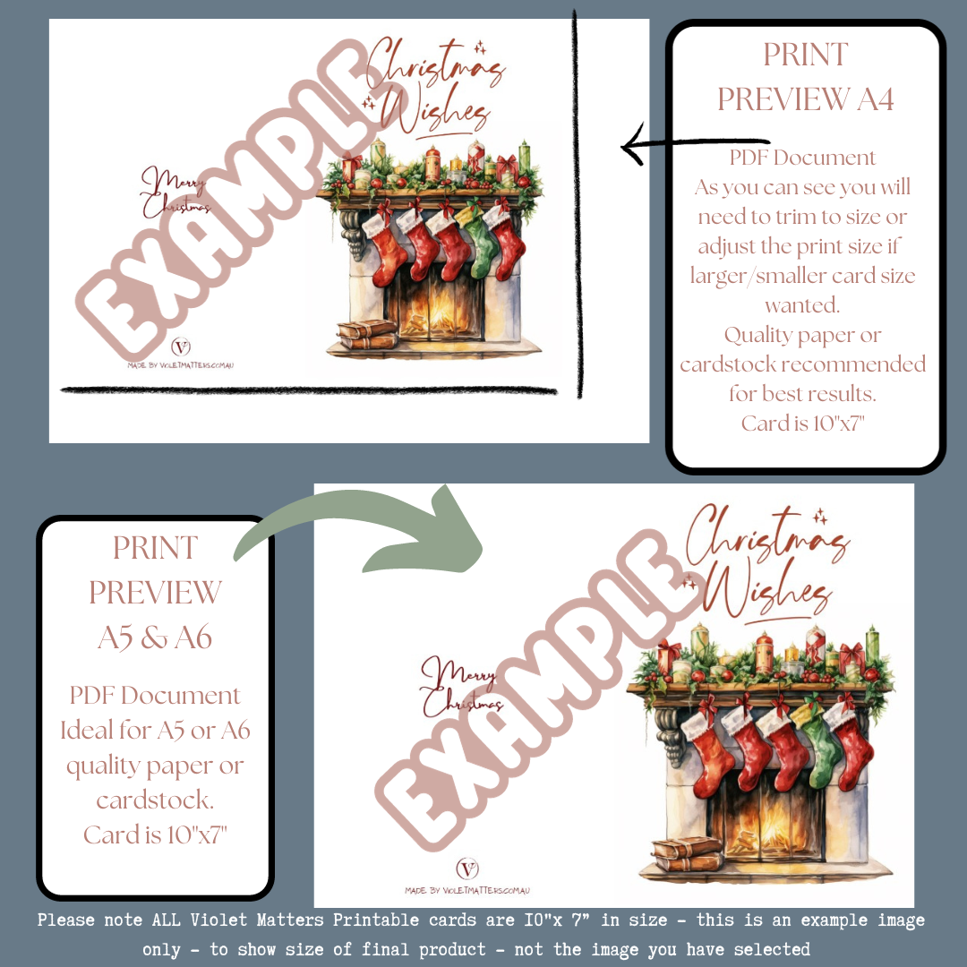 Awesome Grumpy Scrooge Printable Fun Anti-Christmas Card A5 Size