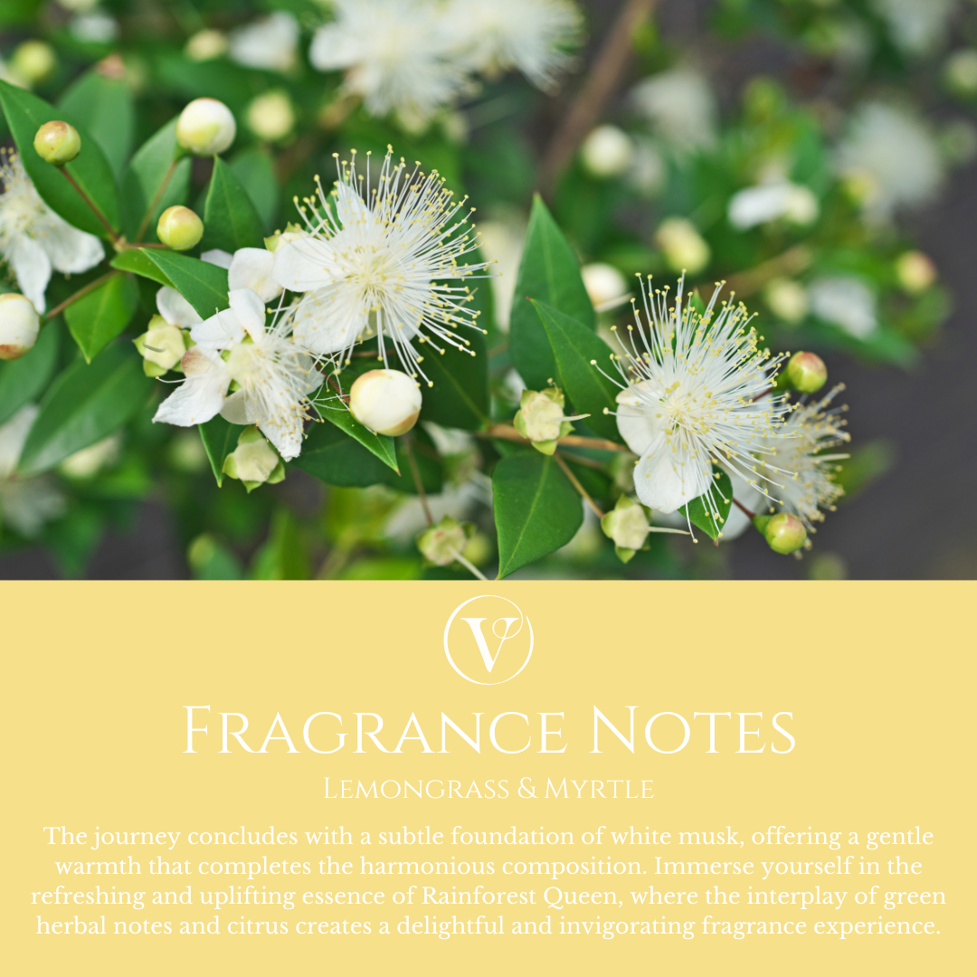 Rainforest Queen: Lemongrass and Myrtle - Car Freshener