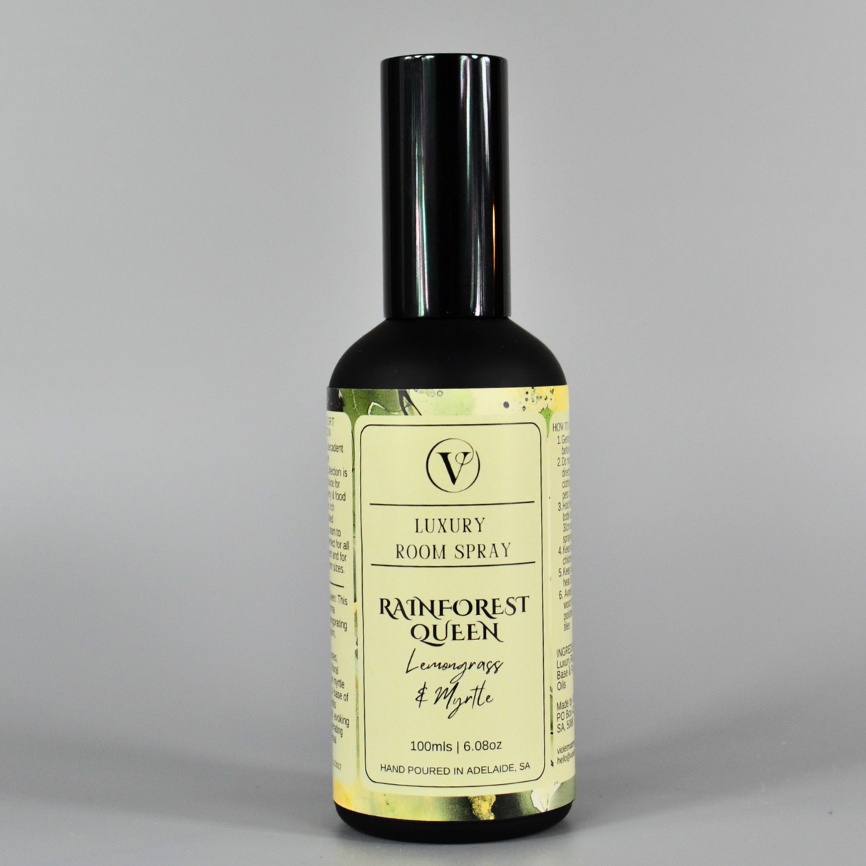 Rainforest Queen: Lemongrass & Myrtle - 100ml Room Spray