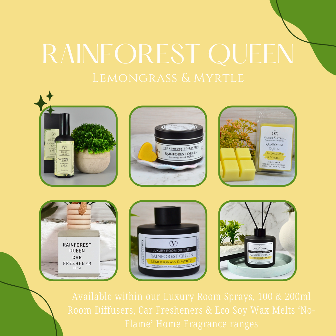 Rainforest Queen: Lemongrass & Myrtle - 100ml Room Spray
