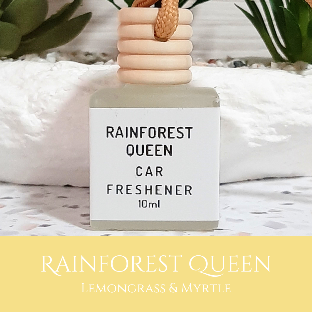 Rainforest Queen: Lemongrass and Myrtle - Car Freshener