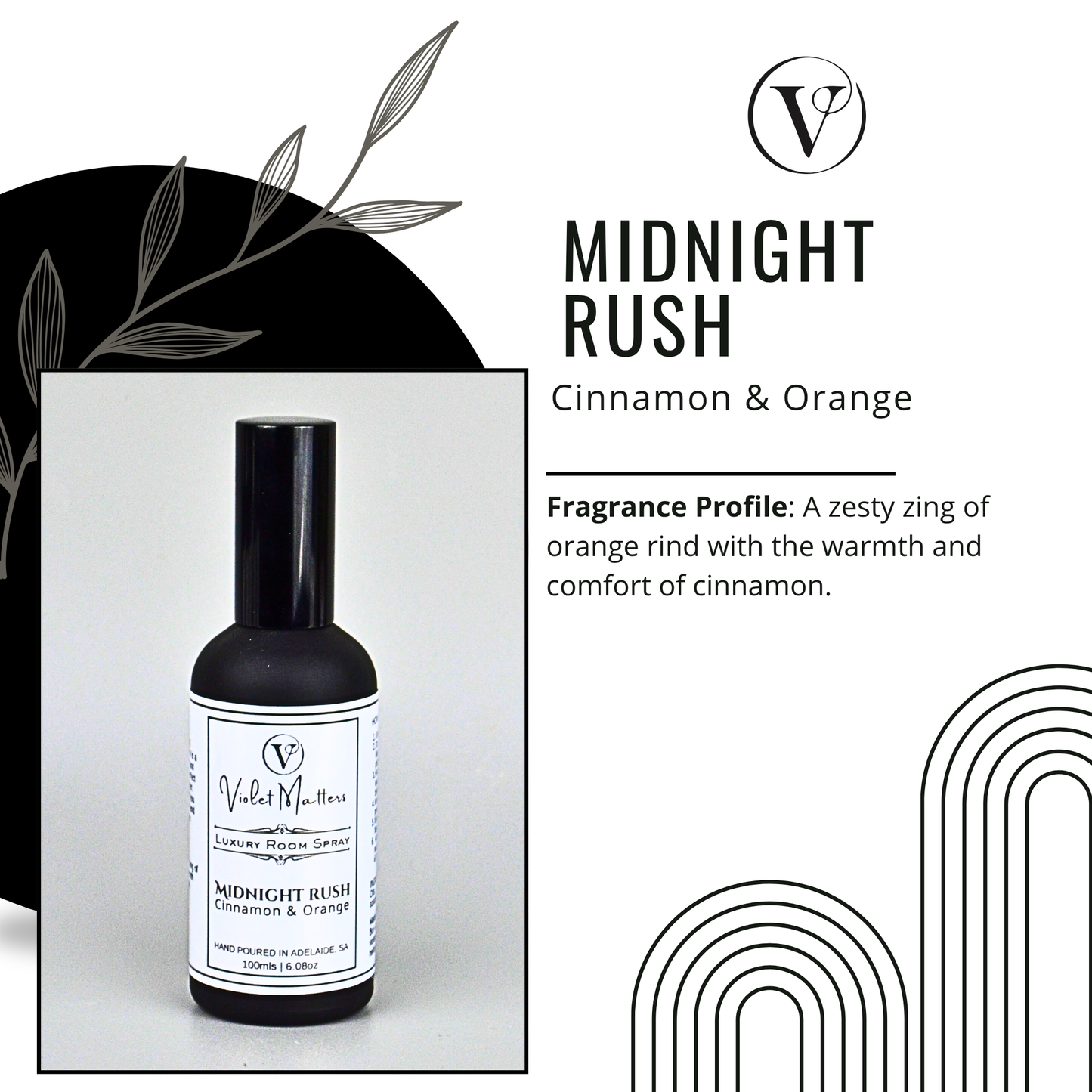 Midnight Rush: Cinnamon and Orange - 100ml Room Spray