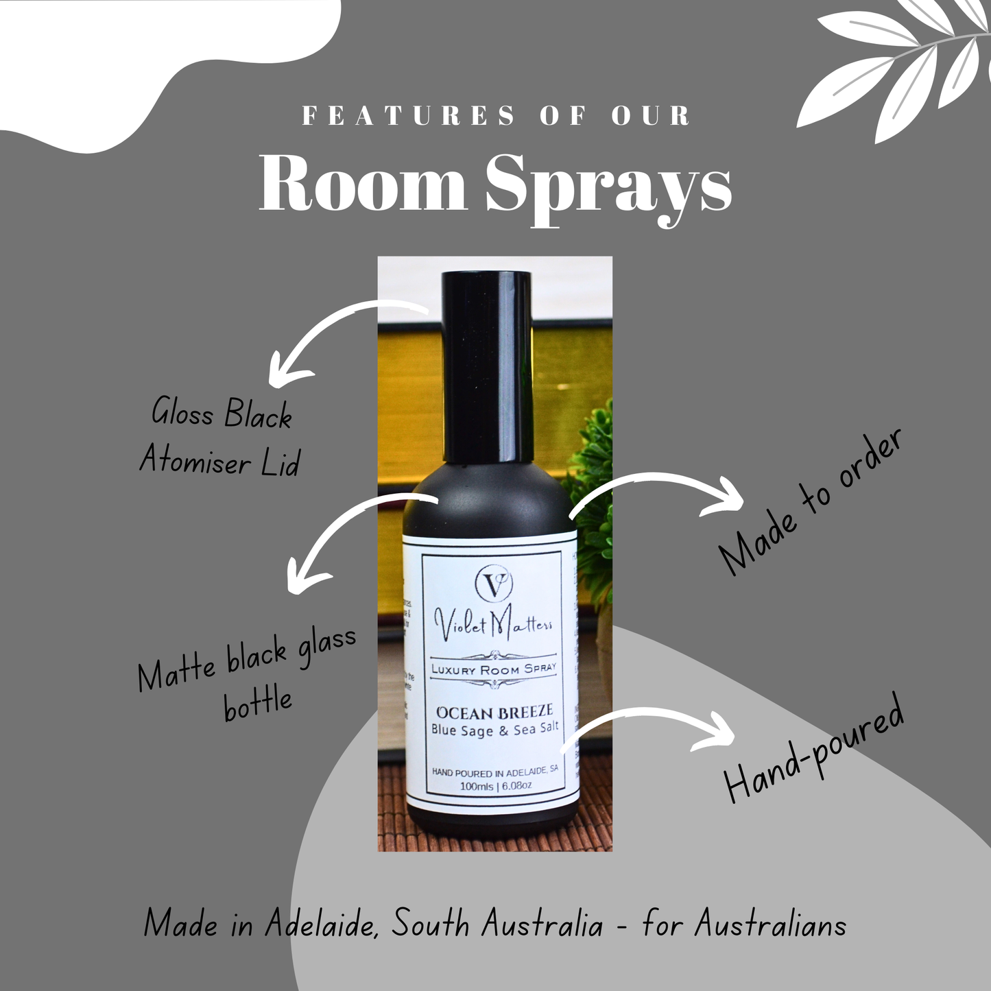 Ocean Breeze: Blue Sage & Sea Salt - 100ml Room Spray
