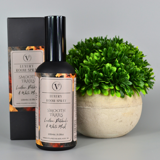 Smooth Trails: Leather, Patchouli & White Musk - 100ml Room Spray