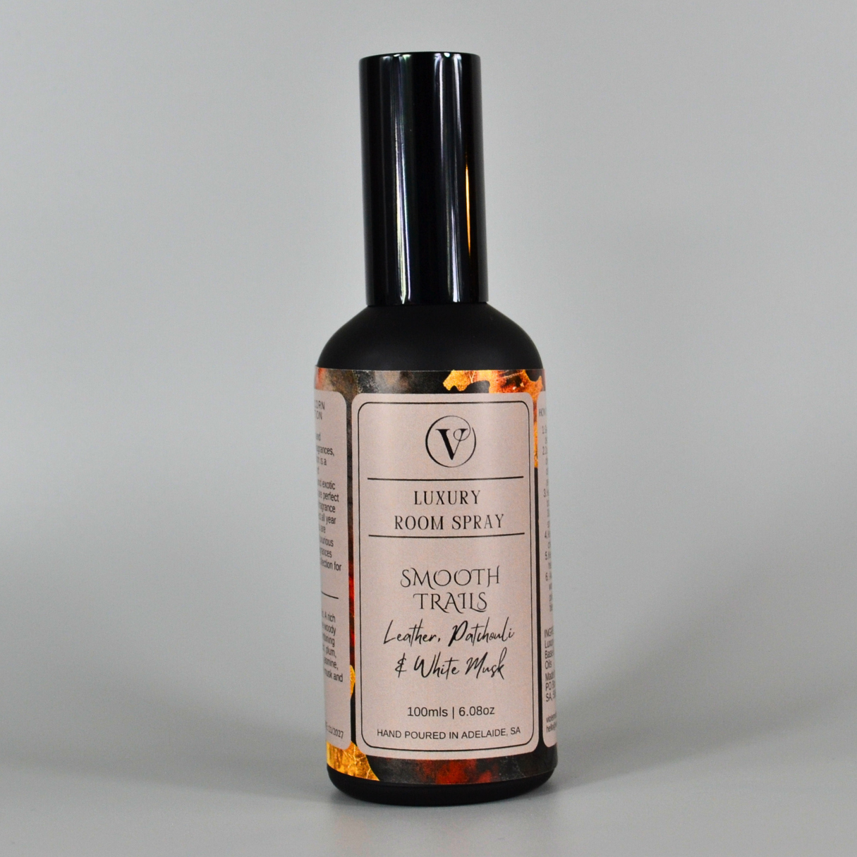 Smooth Trails: Leather, Patchouli & White Musk - 100ml Room Spray