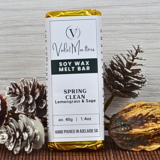 Spring Clean: Lemongrass & Sage - Eco Soy Wax Melt Bar
