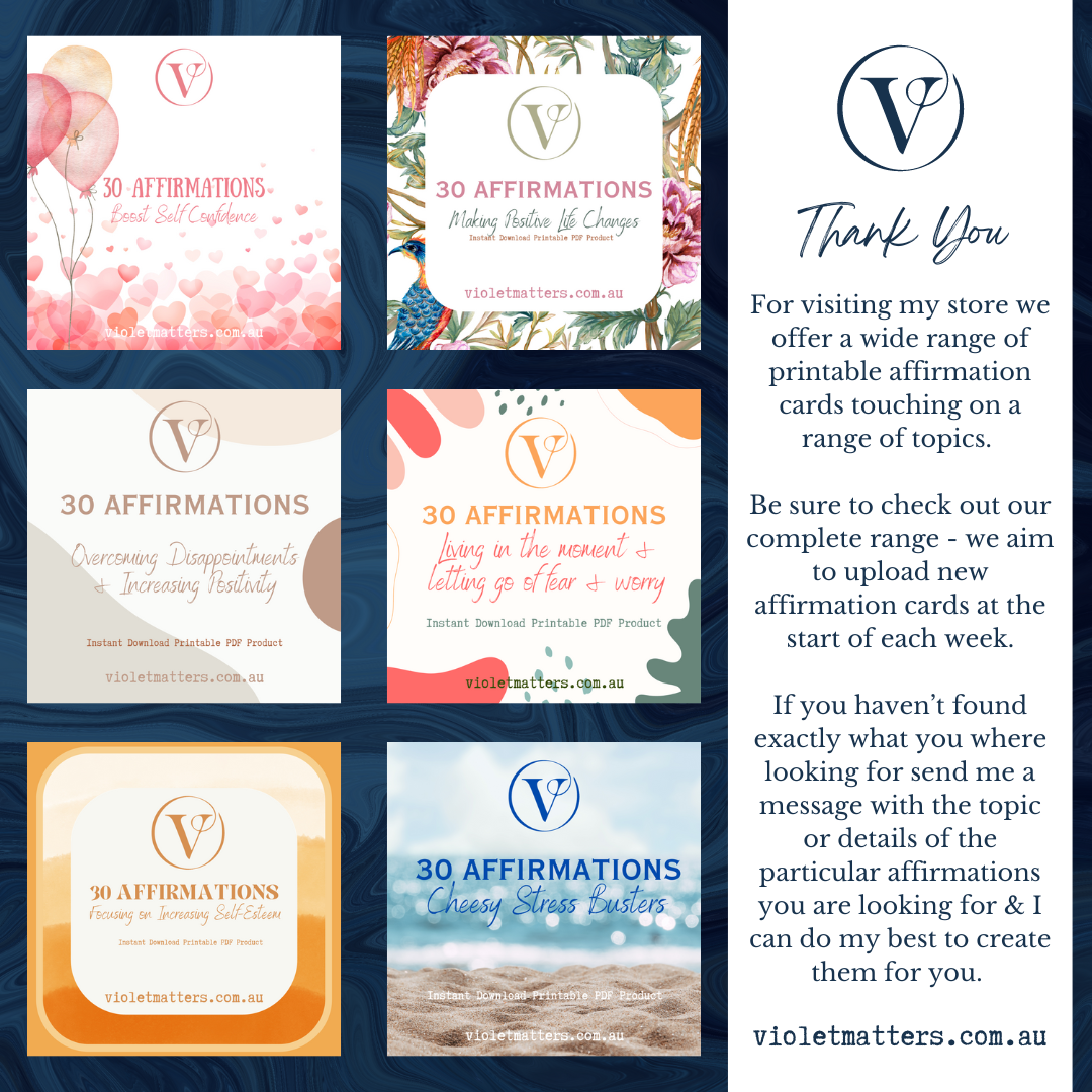 Affirmation Card Set - Divorce