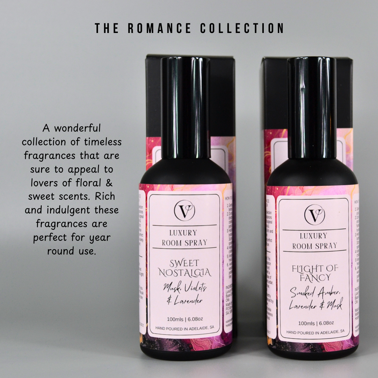 Flight of Fancy: Smoked Amber, Lavender & Musk - 100ml Room Spray