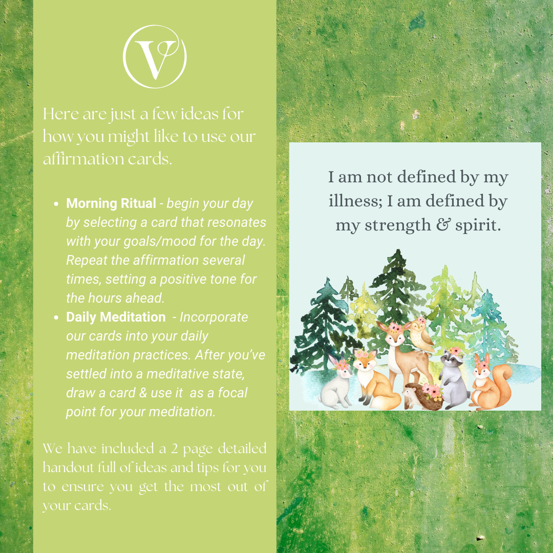 Printable Affirmation Card Set - Digital Download PDF - Comfort & Support for Someone Special Who is Unwell