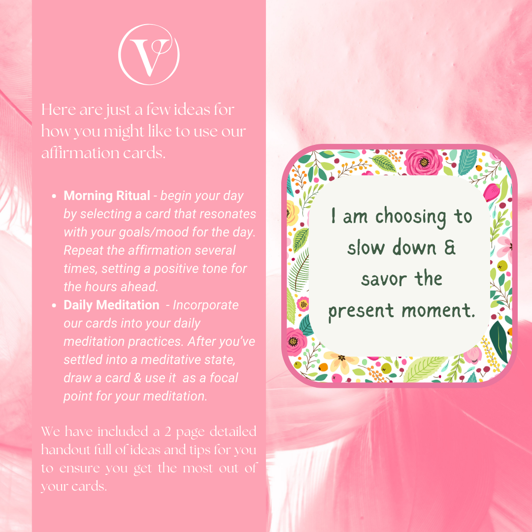 Affirmation Card Printable - Focusing on Relaxation & Stress Relief