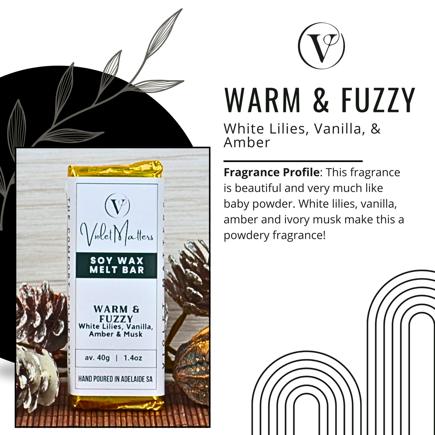 Warm & Fuzzy: Baby Powder & Freesia - Eco Soy Wax Melt Bar