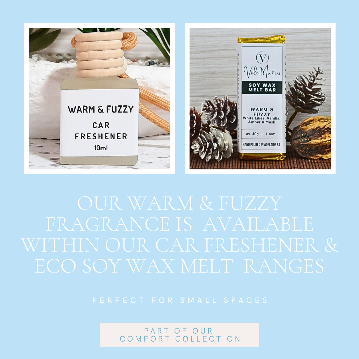 Warm & Fuzzy: Baby Powder & Freesia - Eco Soy Wax Melt Bar