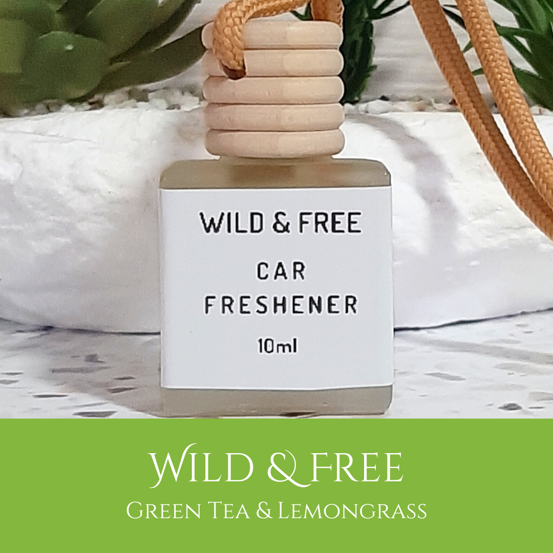 Wild and Free: Green Tea and Lemongrass - Car Freshener