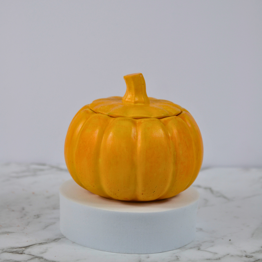 Pumpkin Home Decor: Pumpkin Concrete Jar,